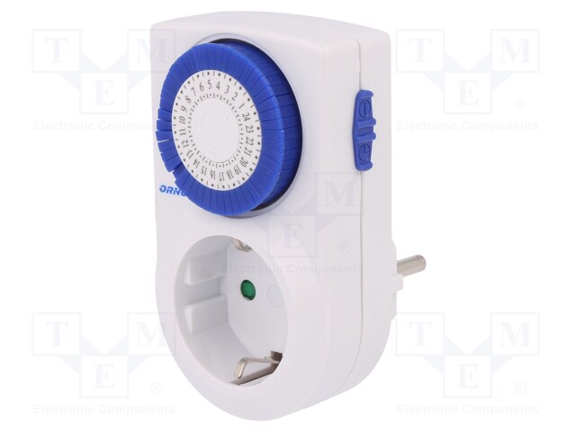 Programmable time switch; 30min÷24h; 230VAC/16A; 230VAC; 0÷55°C