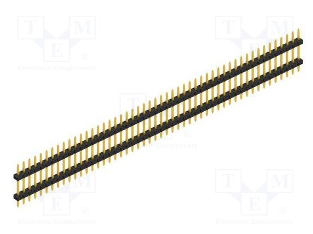 Connector: pin strips; pin header; male; PIN: 50; 2mm; THT; 1x50