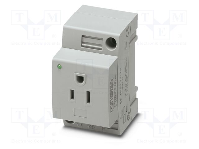 Connector: AC supply; socket; female; 16A; PIN: 3; screw terminal