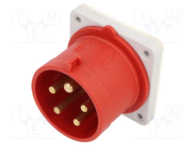 Connector: AC supply 3-phase; socket; male; 32A; 400VAC; IEC 60309