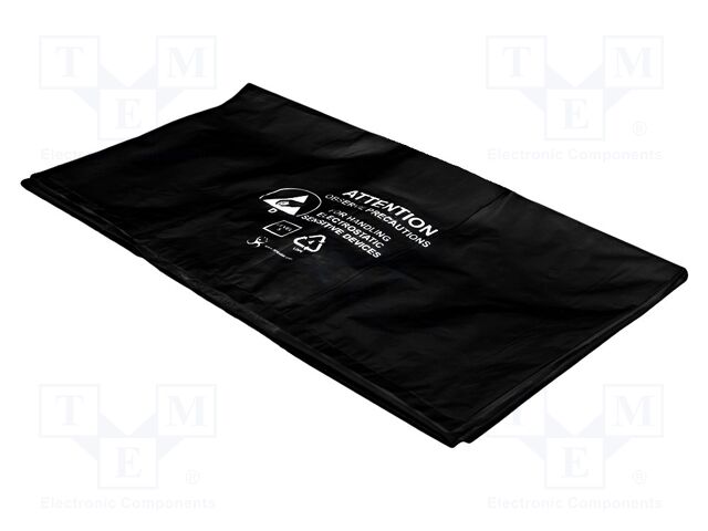 Waste bag; ESD; 450x735x990mm; Thk: 32.5um; 110l; 100pcs; black