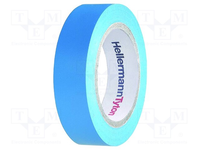Tape: electrical insulating; W: 15mm; L: 10m; D: 0.15mm; blue; 220%