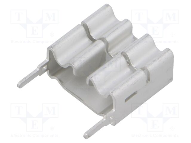 Heatsink: extruded; L: 19mm; W: 22mm; H: 11mm; zinc; tin plated