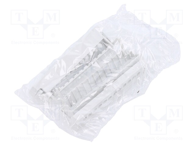 Terminals cover; light grey; UL94V-0; Mat: ABS; 5.08mm; Pcs: 4