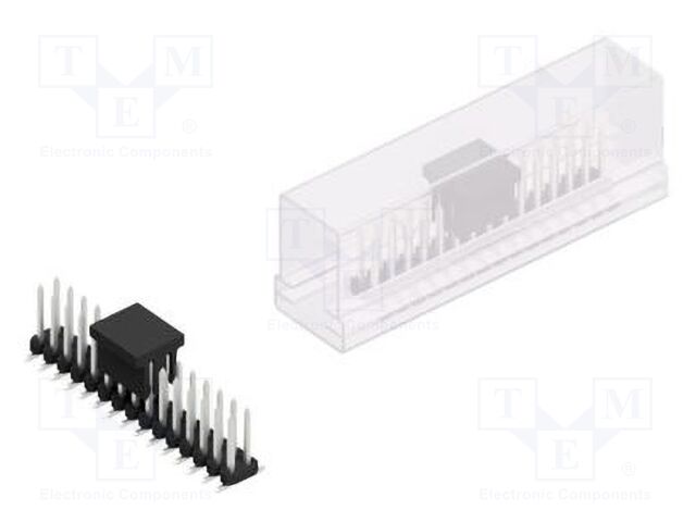 Connector: pin strips; pin header; male; PIN: 30; 2mm; SMT; 2x15