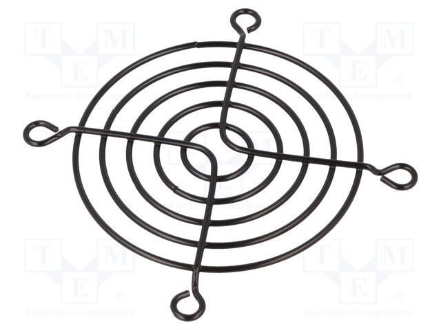 Guard; 70x70mm; Mat: metal; Mounting: screw; Colour: black