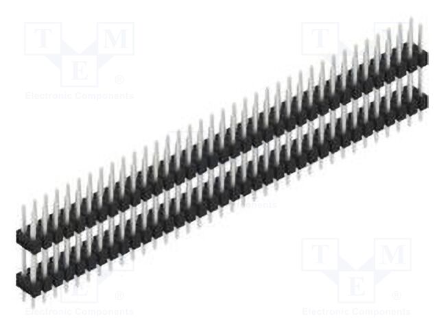 Connector: pin strips; pin header; male; PIN: 72; 2.54mm; THT; 2x36