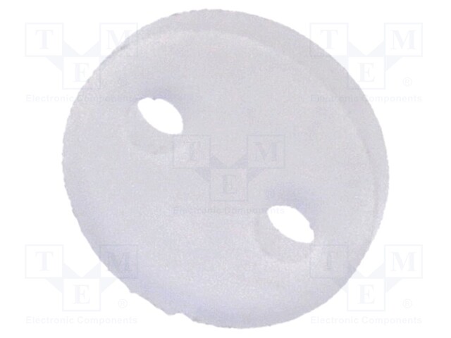 Spacer sleeve; LED; Øout: 5mm; ØLED: 5mm; L: 1mm; natural; UL94V-2
