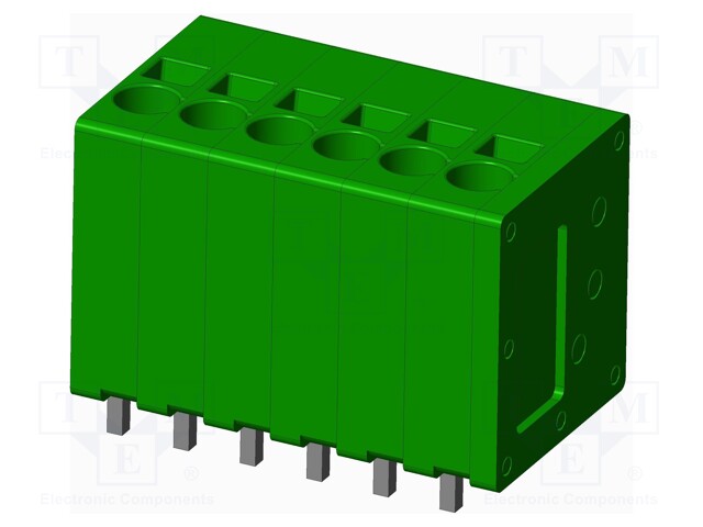 Connector: PCB terminal block; terminal; Plating: tinned; on PCBs