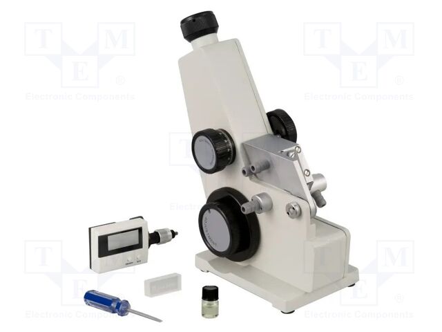 Meter: refractometer; 0÷95%,1,3÷1,7nD; 0÷70°C