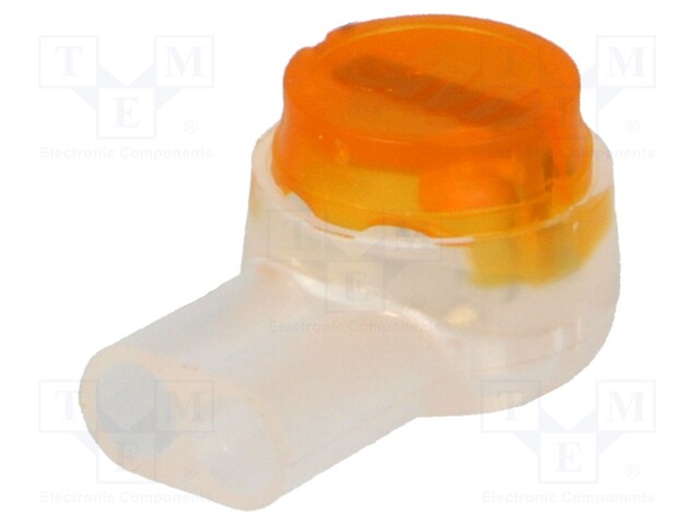 Quick splice; Scotchlok; IDC; 19AWG÷26AWG; yellow; 0.4÷0.9mm