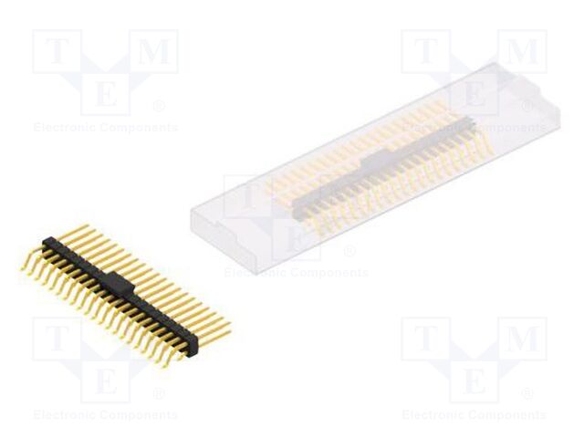 Connector: pin strips; pin header; male; PIN: 42; 2.54mm; SMT; 2x21