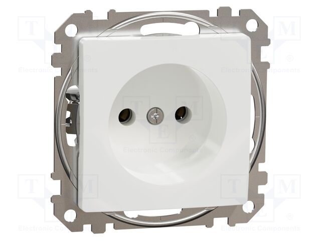 E-type socket; 250VAC; IP20; plaster embedded,in mounting box
