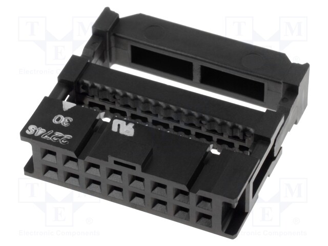 Plug; IDC; female; PIN: 16; IDC; for ribbon cable; 1.27mm