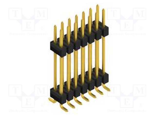 Connector: pin strips; pin header; male; PIN: 14; 2.54mm; SMT; 2x7