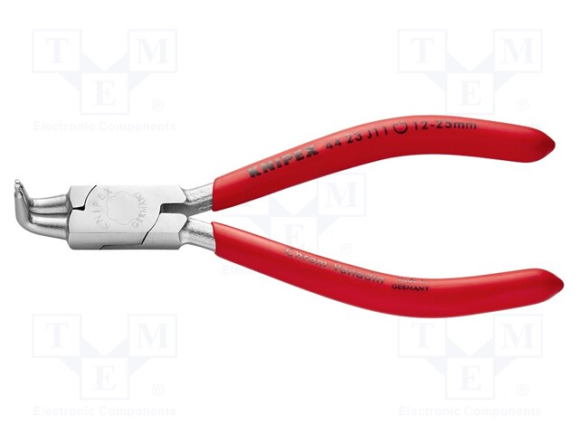 Pliers; for circlip; internal; 12÷25mm; Pliers len: 130mm; angular