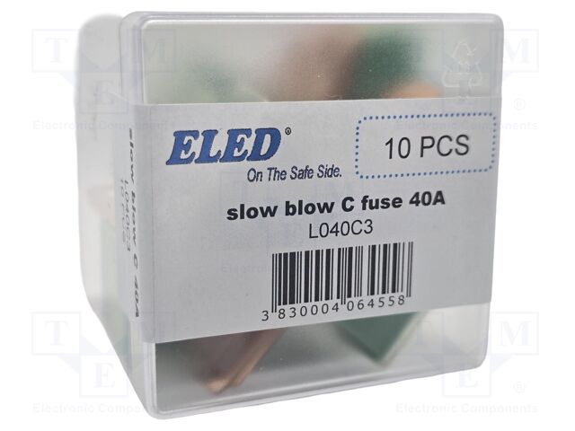 Fuse: fuse; 40A; 32VDC; automotive; 62mm; 62x15.2x22.2mm