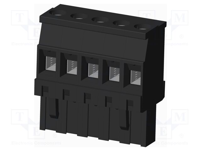 Connector: pluggable terminal block; plug; female; angled 90°