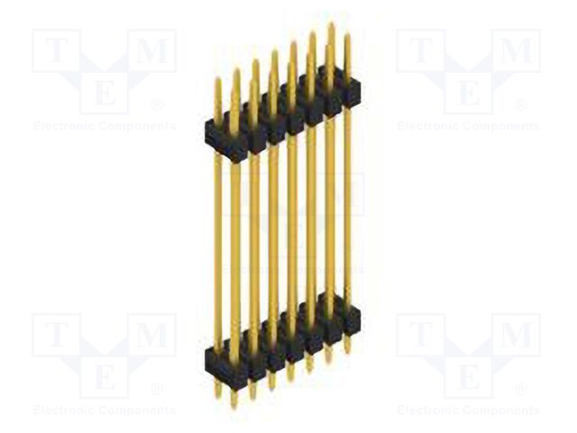 Connector: pin strips; pin header; male; PIN: 14; 2.54mm; THT; 2x7