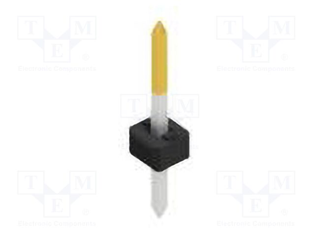 Connector: pin strips; pin header; male; PIN: 1; 2mm; THT; 1x1; 100V