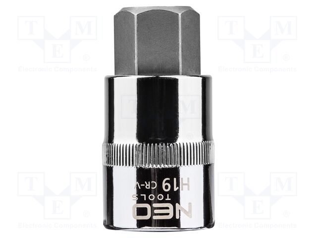 Socket; hex key,socket spanner; HEX 19mm; 1/2"