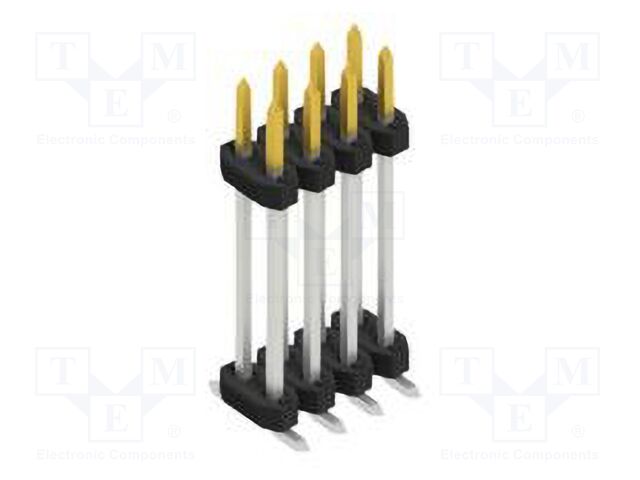 Connector: pin strips; pin header; male; PIN: 8; 2mm; SMT; 2x4; 100V