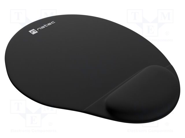 Mouse pad; black; Features: gel; 245x225x22mm