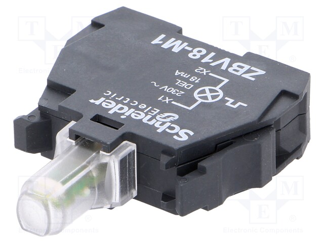 Illuminating unit; 22mm; Harmony XB4; -25÷70°C; Illumin: LED