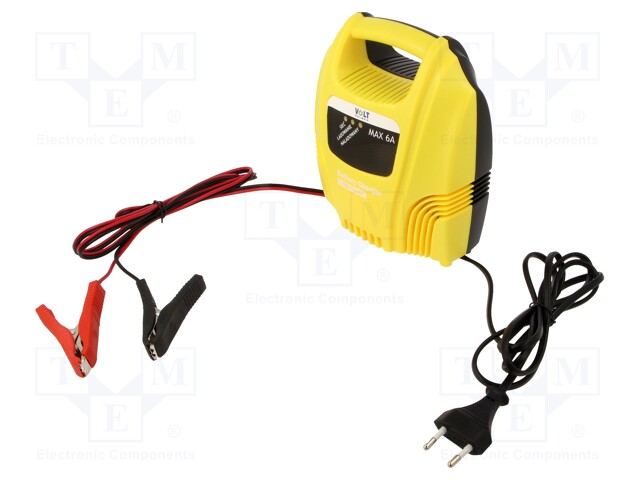 Charger: for rechargeable batteries; 12V; 6A; IP65