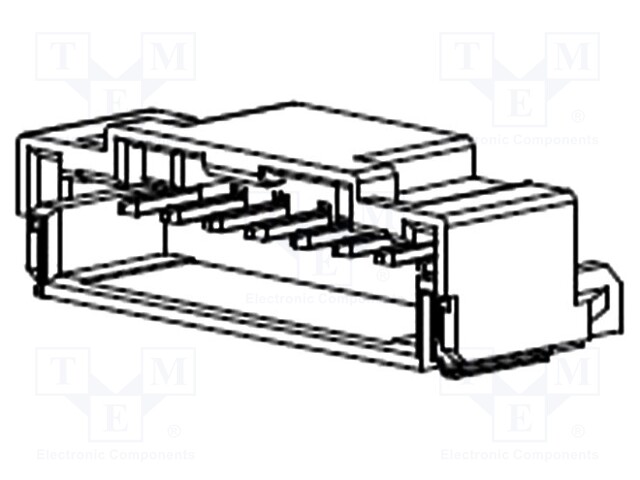 Socket; wire-board; male; DuraClik; 2mm; PIN: 8; SMT; 3A; -40÷105°C