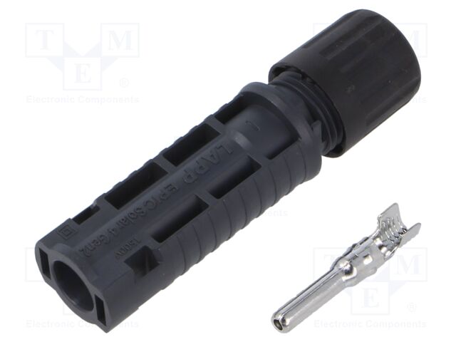 Connector: solar; male; straight; 4÷6mm2; with contacts; crimped