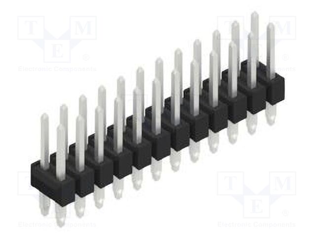 Connector: pin strips; pin header; male; PIN: 24; 2.54mm; THT; 2x12