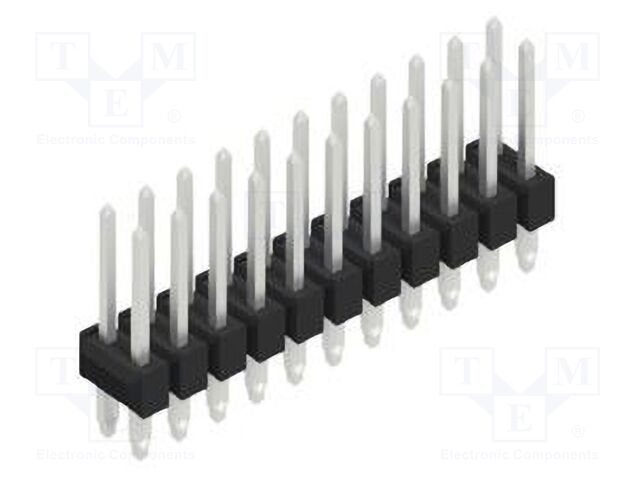 Connector: pin strips; pin header; male; PIN: 22; 2.54mm; THT; 2x11