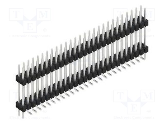 Connector: pin strips; pin header; male; PIN: 54; 2.54mm; SMT; 2x27