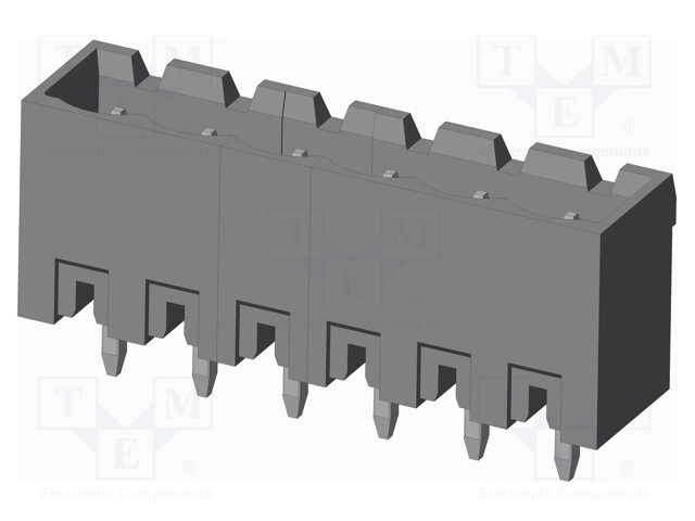 Connector: pluggable terminal block; socket; male; on PCBs