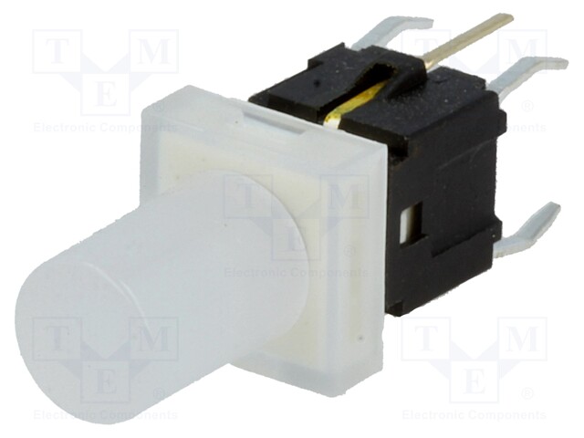 Switch: keypad; Pos: 2; SPST-NO; 0.05A/12VDC; silver; Illumin: LED