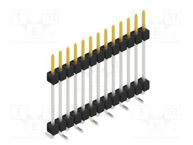 Connector: pin strips; pin header; male; PIN: 13; 2.54mm; SMT; 1x13