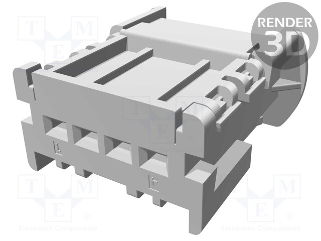 Connector: wire-wire; MX150; plug; female; 22AWG÷14AWG; PIN: 4