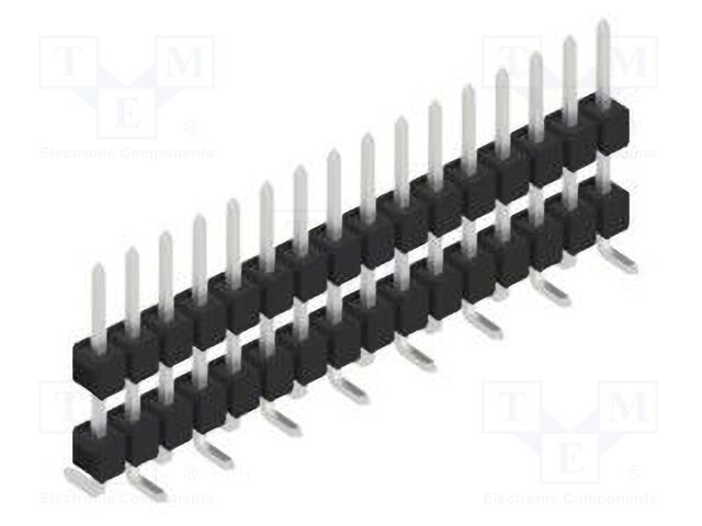 Connector: pin strips; pin header; male; PIN: 16; 2.54mm; SMT; 1x16