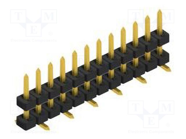 Connector: pin strips; pin header; male; PIN: 12; 2mm; SMT; 1x12