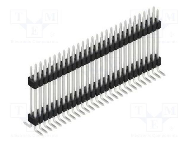 Connector: pin strips; pin header; male; PIN: 54; 1.27mm; SMT; 2x27