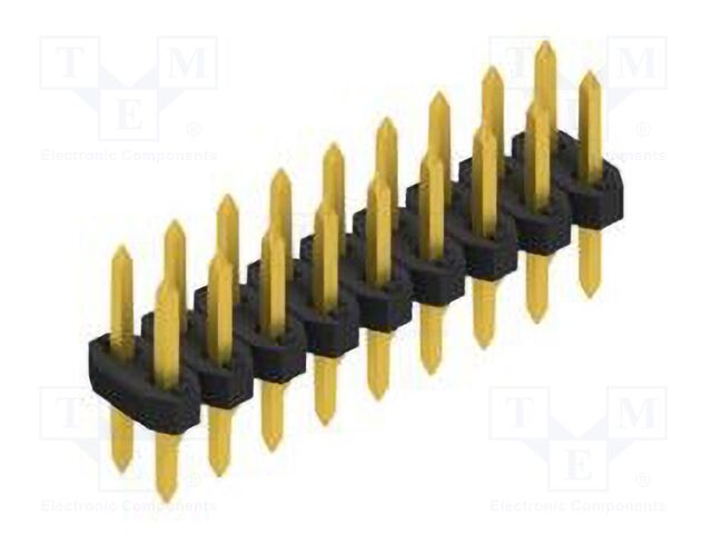 Connector: pin strips; pin header; male; PIN: 18; 2mm; THT; 2x9; 100V