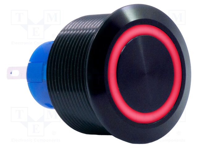 Switch: vandal resistant; SPDT; 3A/250VAC; IP67; ON-(ON); red; 24V
