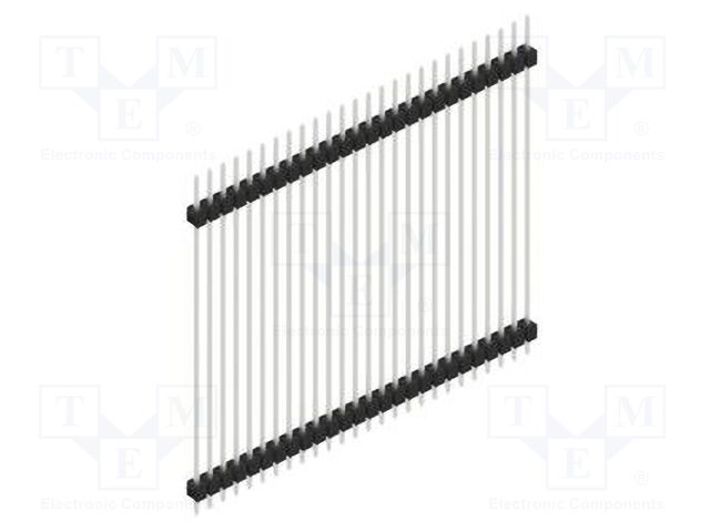 Connector: pin strips; pin header; male; PIN: 26; 2.54mm; THT; 1x26