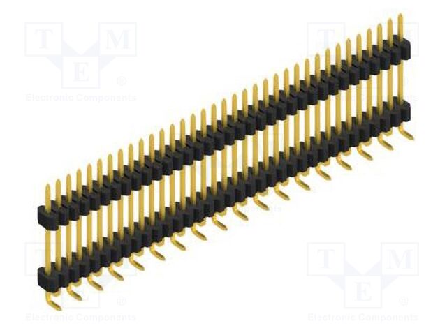 Connector: pin strips; pin header; male; PIN: 35; 1.27mm; SMT; 1x35