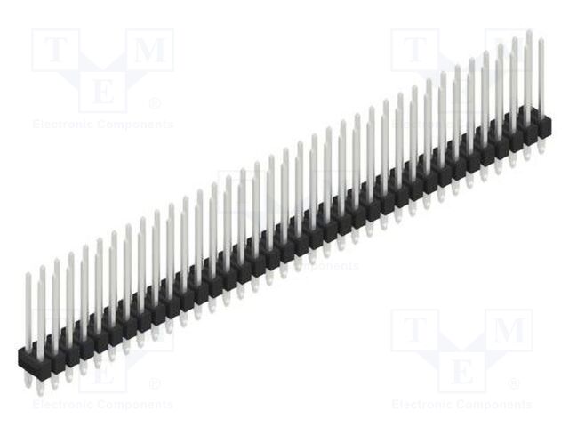 Connector: pin strips; pin header; male; PIN: 72; 2.54mm; THT; 2x36