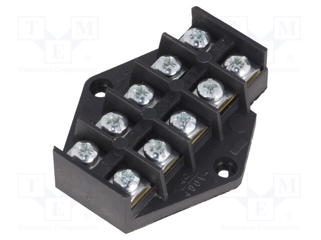 Terminal block; screw terminal; ways: 5; 4mm2; terminals: 10; 400V