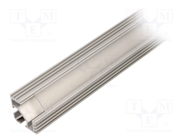 Profiles for LED modules; mat; angular; L: 1m; aluminium; anodized