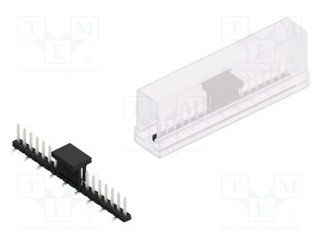 Connector: pin strips; pin header; male; PIN: 18; 2mm; SMT; 1x18