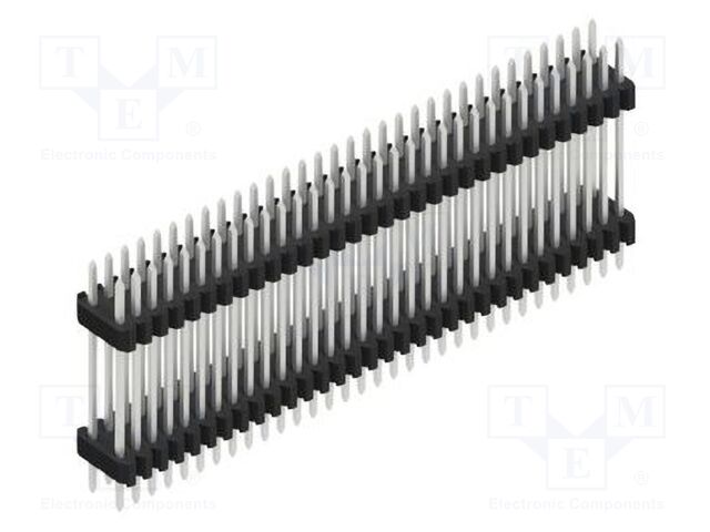 Connector: pin strips; pin header; male; PIN: 64; 1.27mm; THT; 2x32